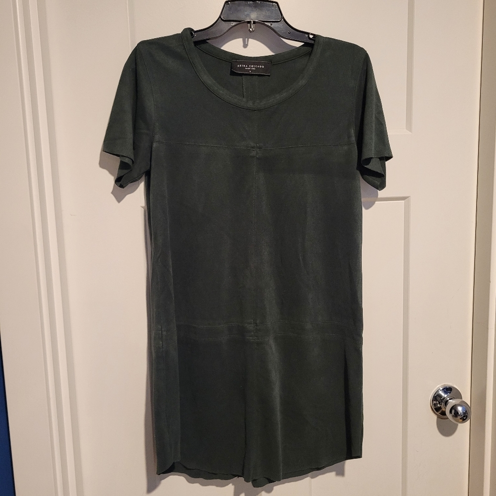 Akira Faux Suede Shift Dress